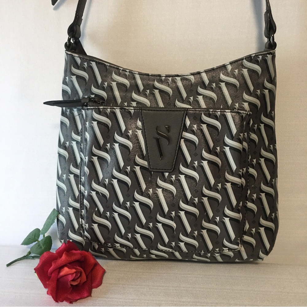 Simply Vera Vera Wang CB Shoulder bag gray & white